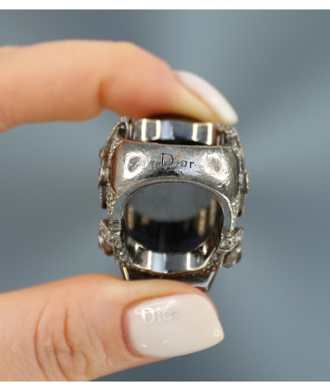 CHRISTIAN DIOR PRE-OWNED Серебряное с серебряным покрытием кольцо, фото 6