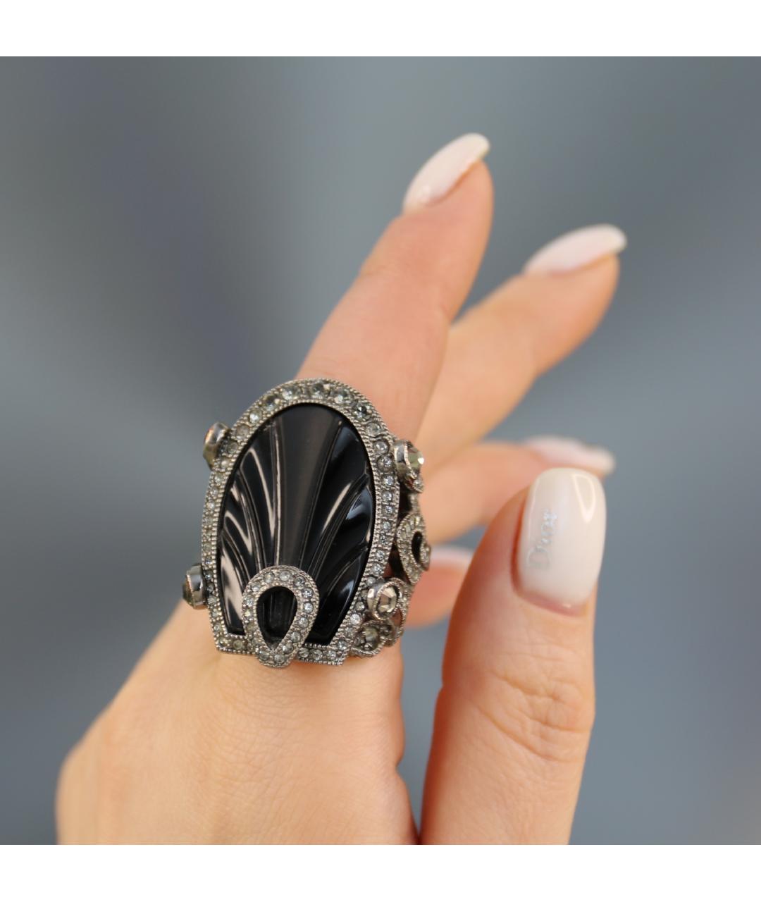 CHRISTIAN DIOR PRE-OWNED Серебряное с серебряным покрытием кольцо, фото 2