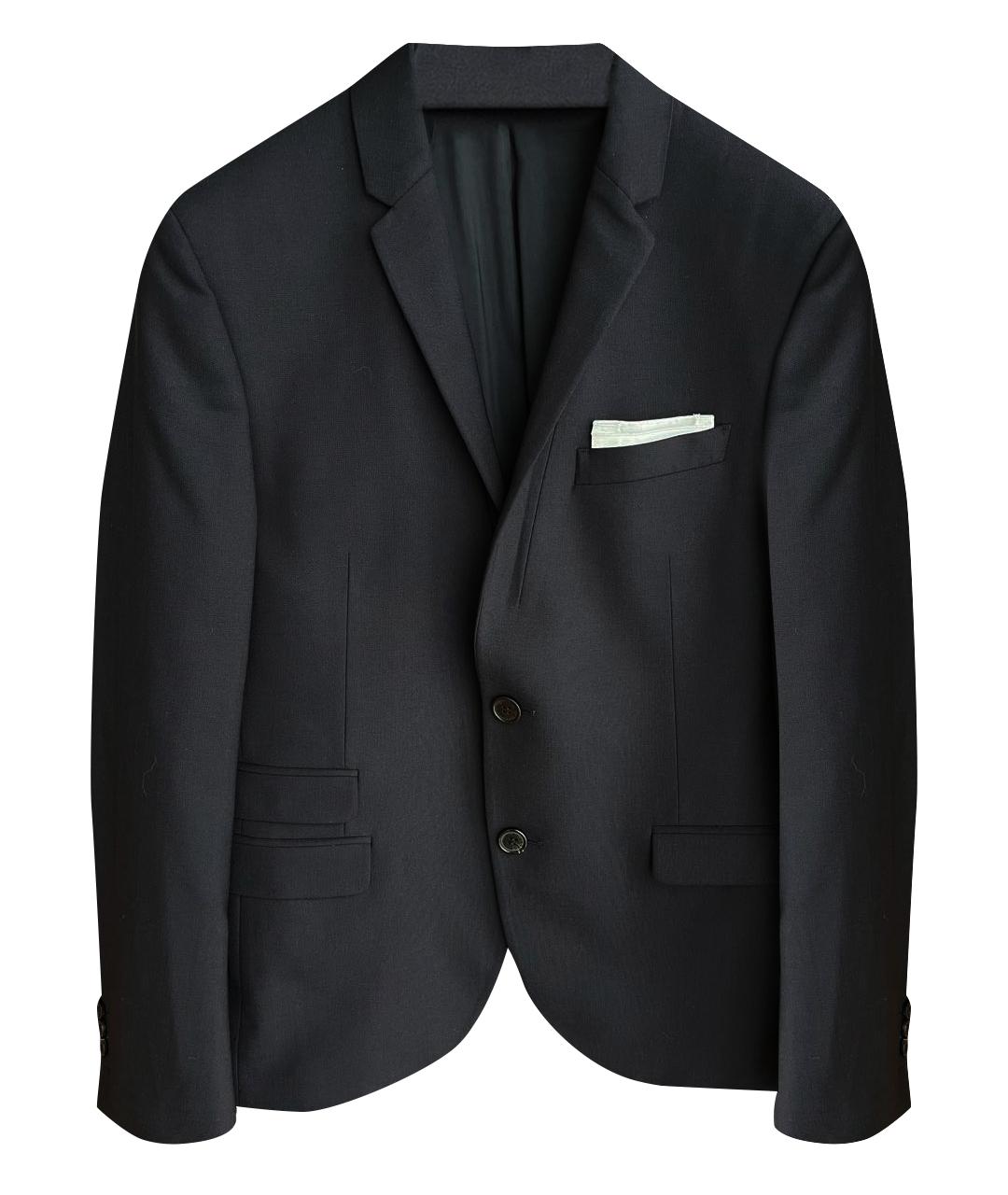 NEIL BARRETT Черный полиэстеровый пиджак, фото 1