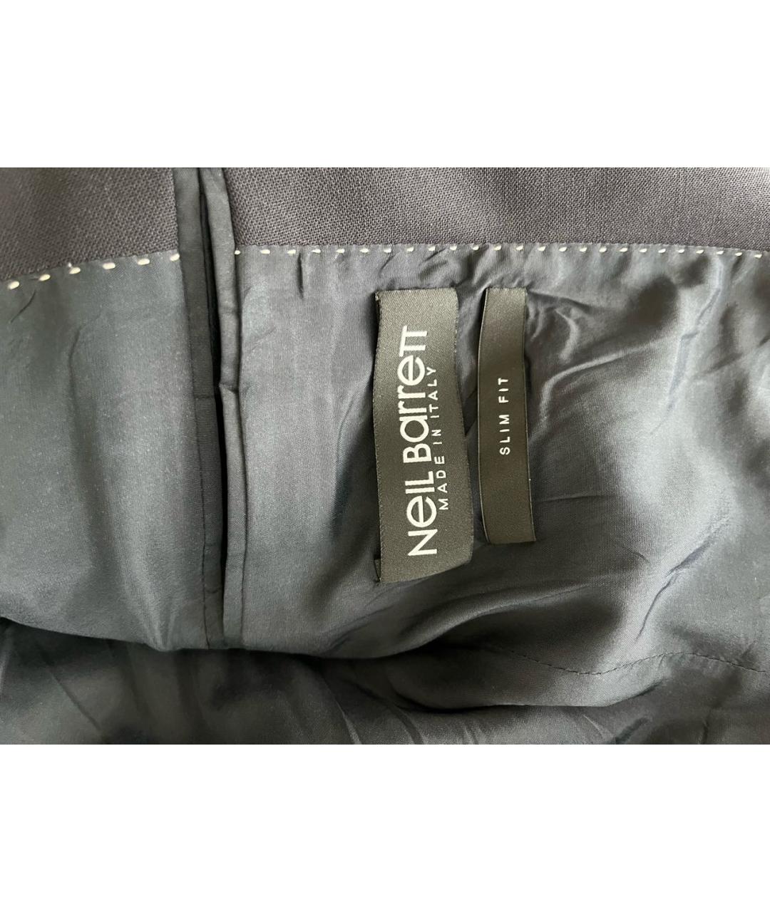 NEIL BARRETT Черный полиэстеровый пиджак, фото 5