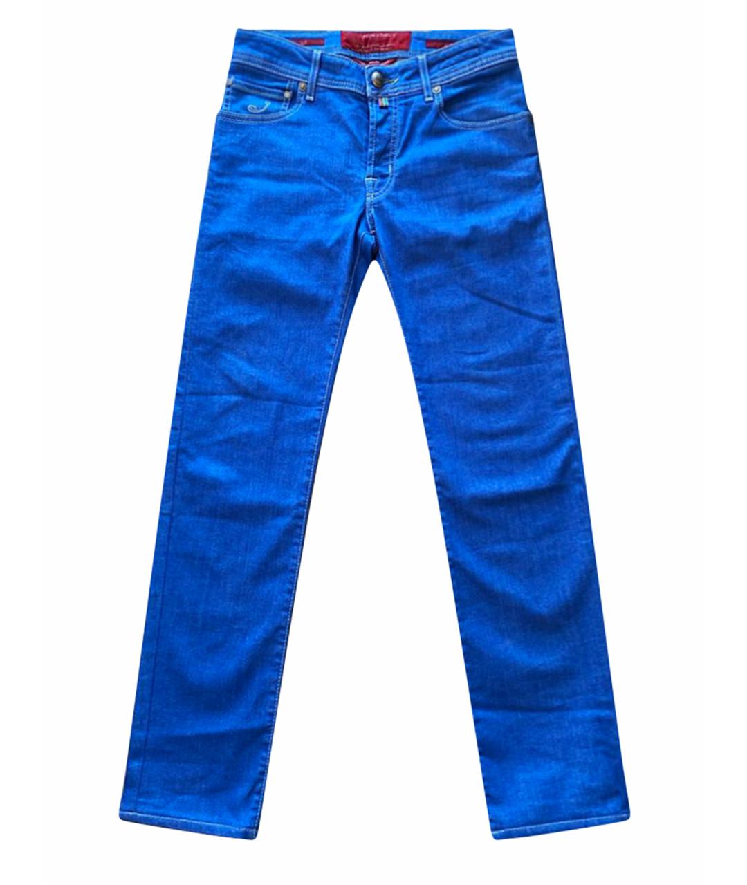 JACOB COHEN Синие хлопковые джинсы скинни, фото 1