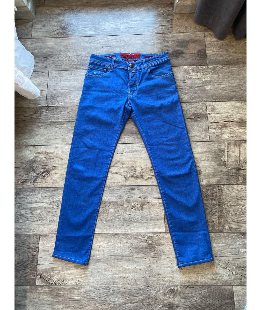 JACOB COHEN Синие хлопковые джинсы скинни, фото 9