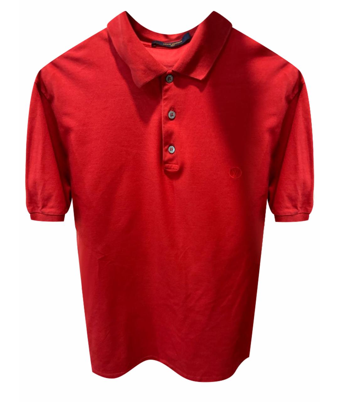 LOUIS VUITTON PRE-OWNED Красное хлопковое поло с коротким рукавом, фото 1
