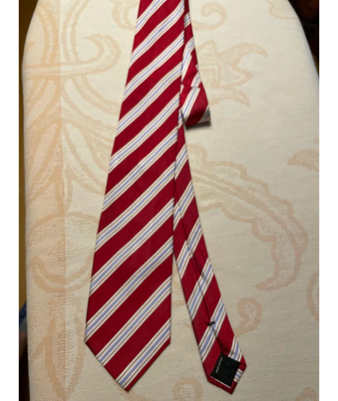 CANALI Красный шелковый галстук, фото 5