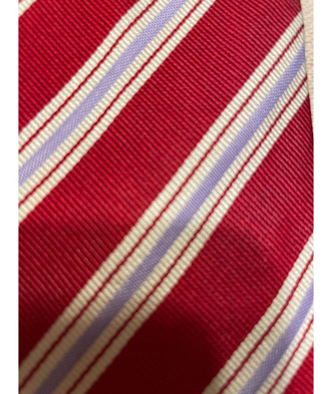 CANALI Красный шелковый галстук, фото 4