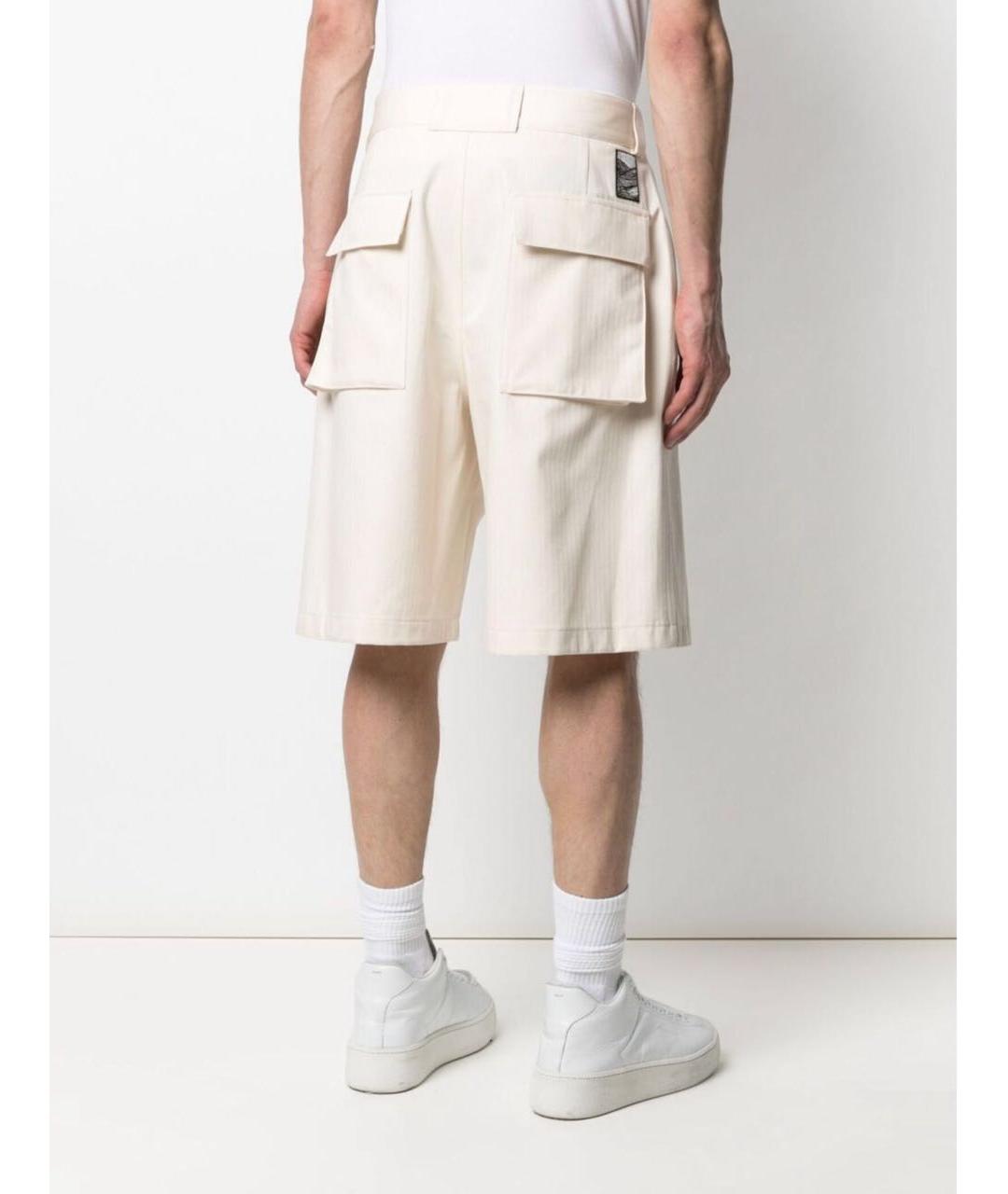 JIL SANDER Белые хлопковые шорты, фото 2