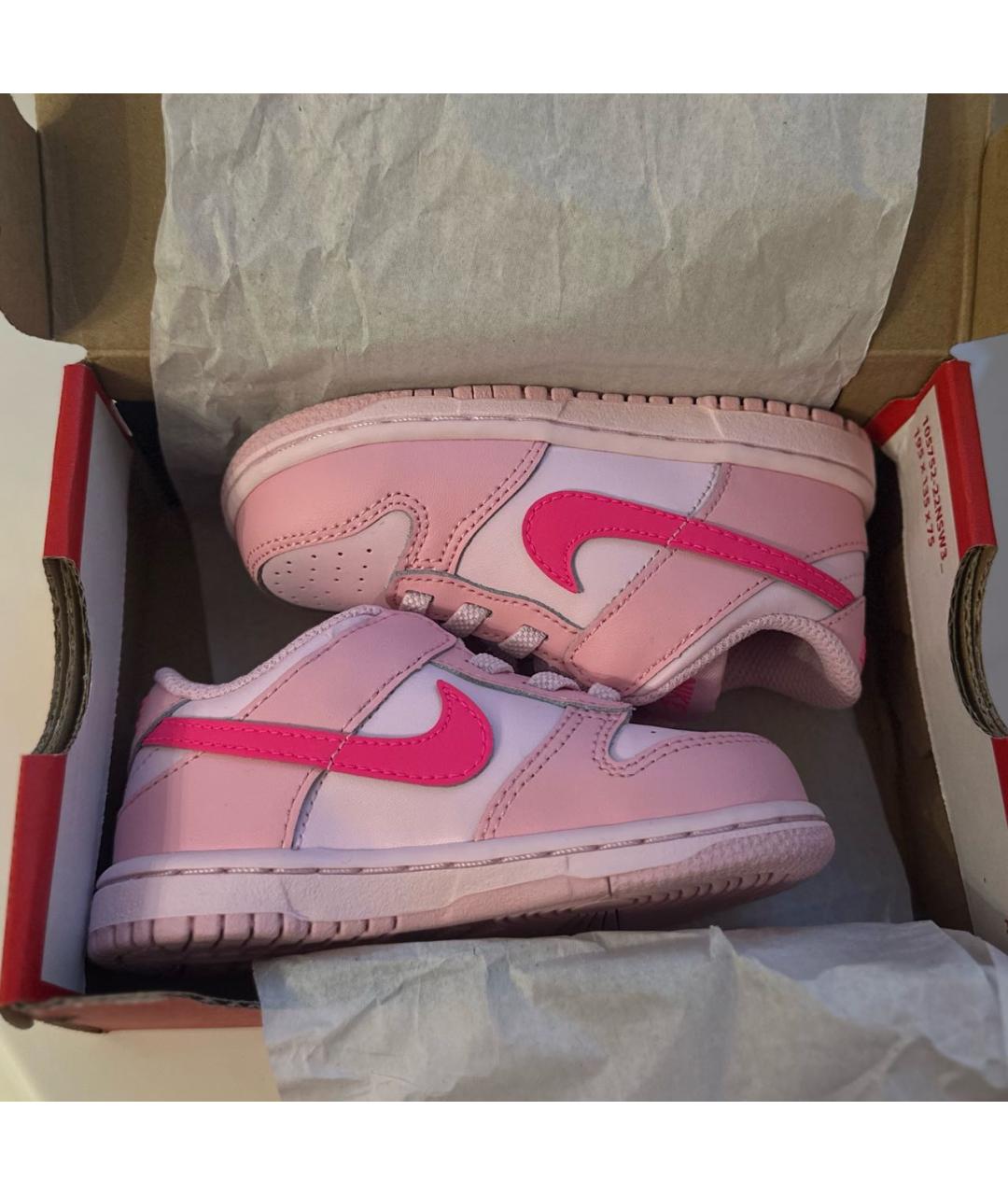 NIKE Розовые кожаные кеды, фото 5