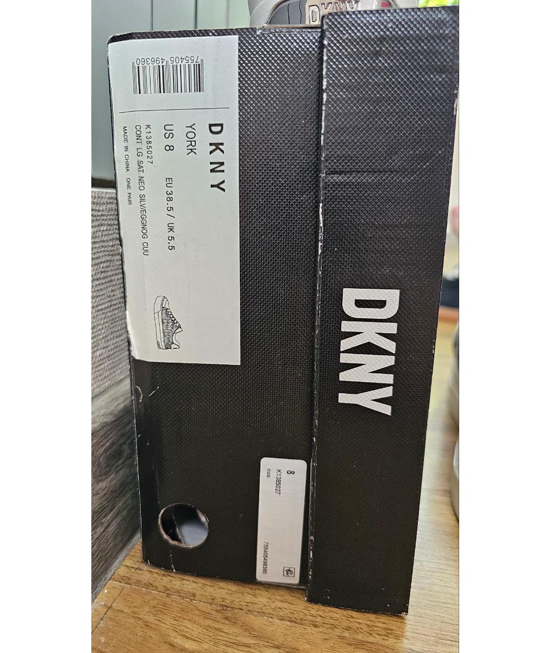 DKNY Белые кроссовки из искусственной кожи, фото 7