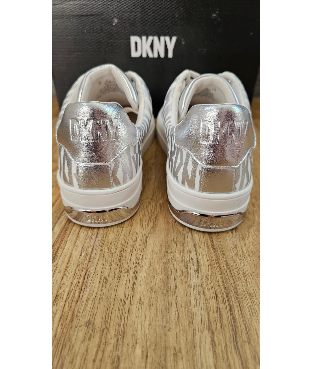 DKNY Белые кроссовки из искусственной кожи, фото 4