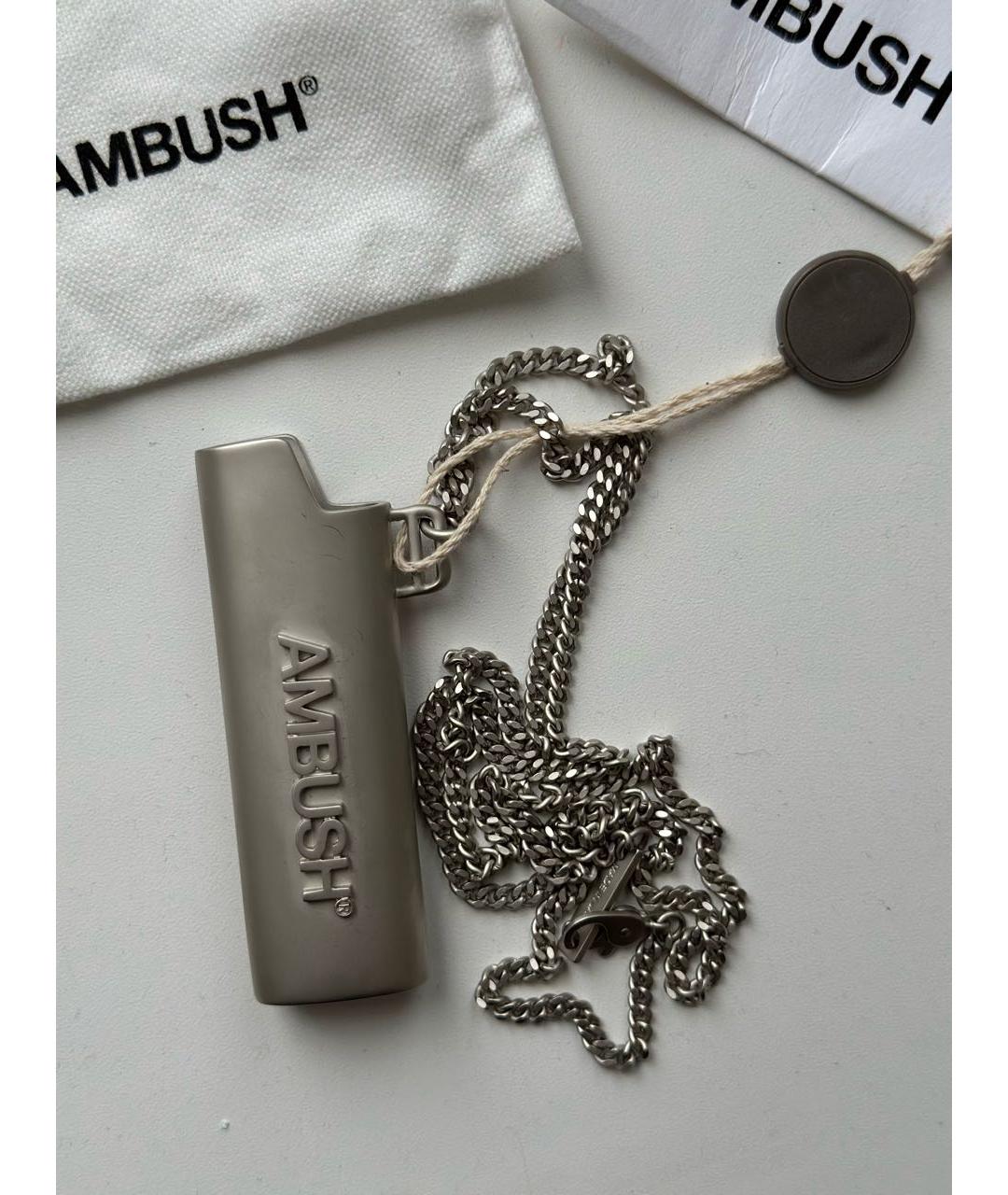 AMBUSH Серая с серебряным покрытием цепочка/подвеска, фото 7