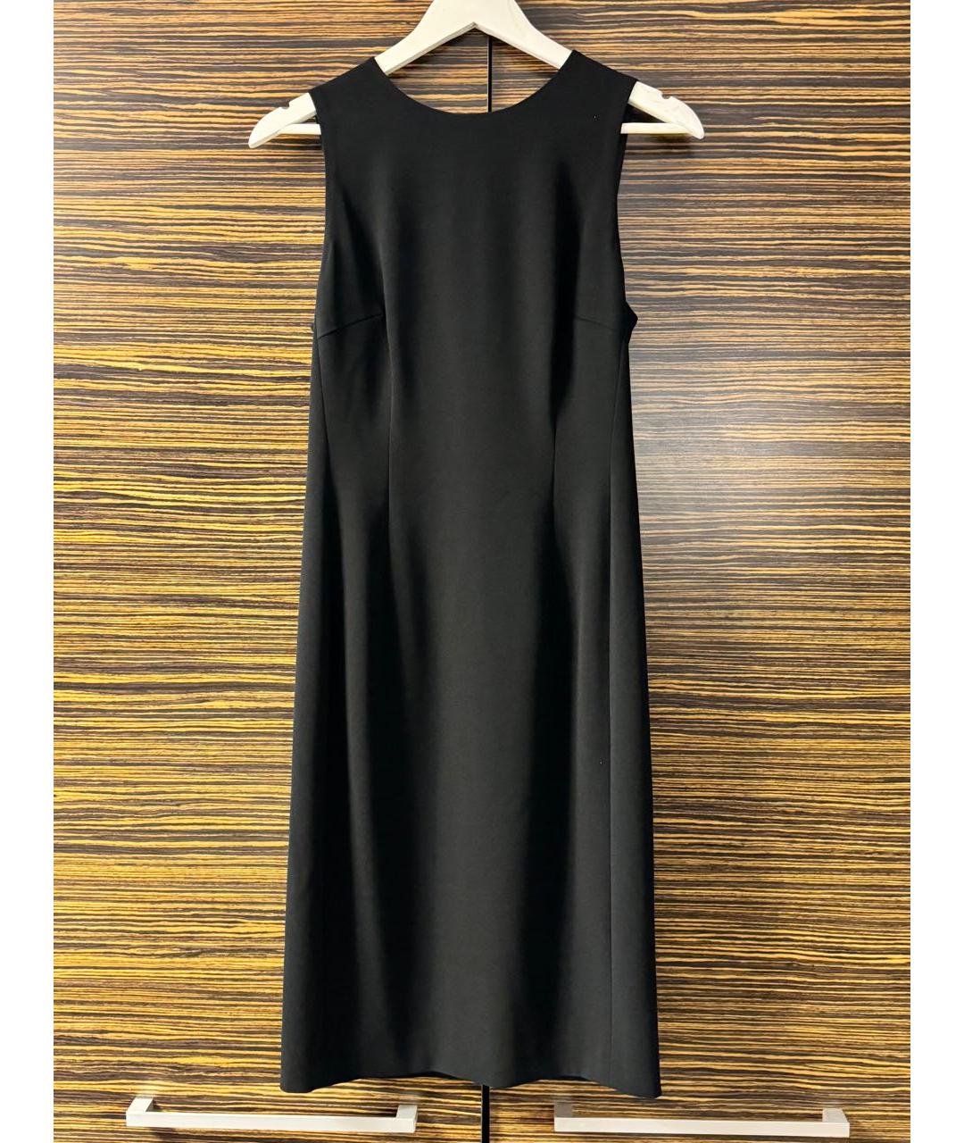 ESCADA Черное ацетатное коктейльное платье, фото 9