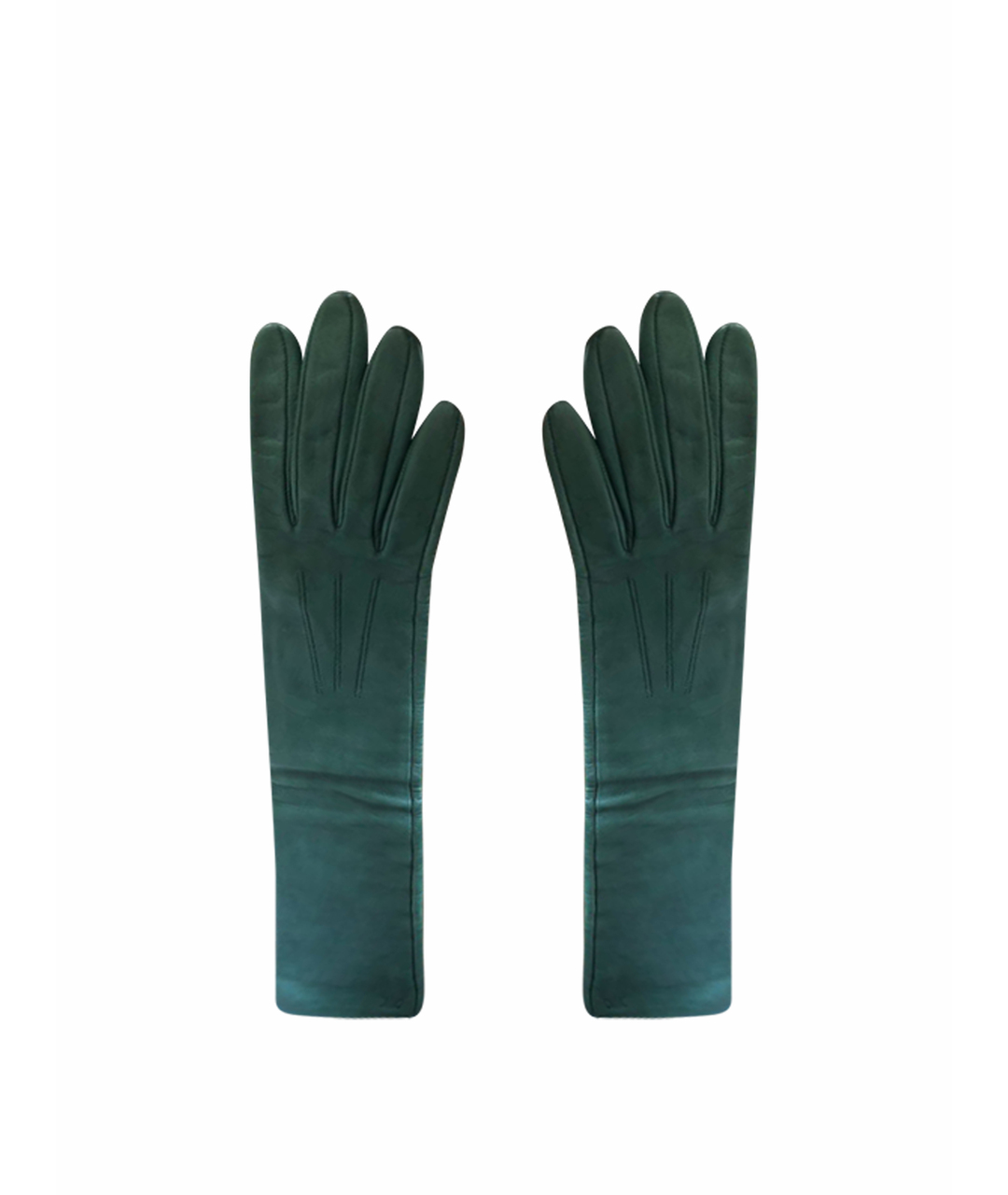 CELINE PRE-OWNED Зеленые кожаные перчатки, фото 1