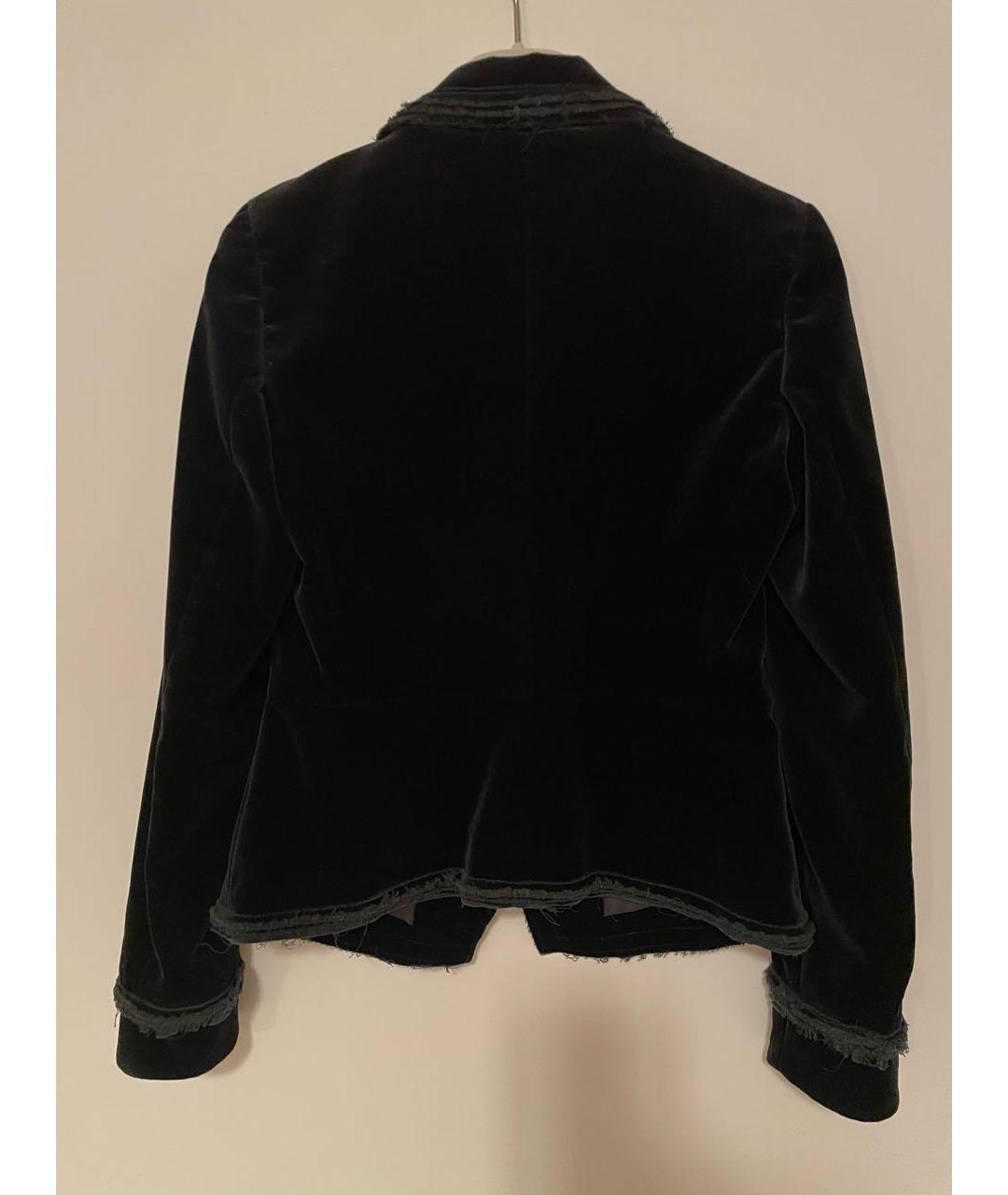 CHANEL Черный бархатный жакет/пиджак, фото 2