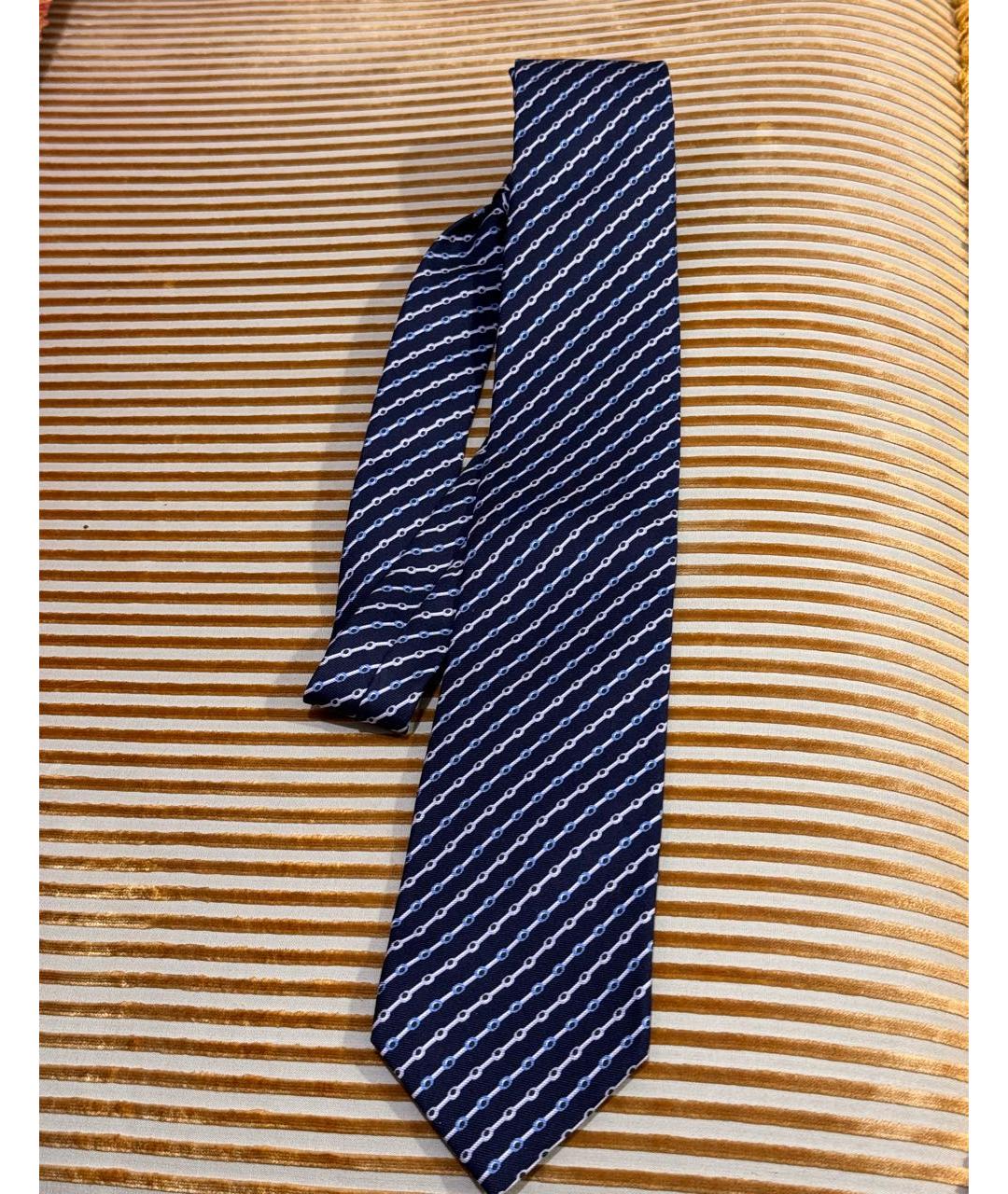 HERMES PRE-OWNED Синий тканевый галстук, фото 5