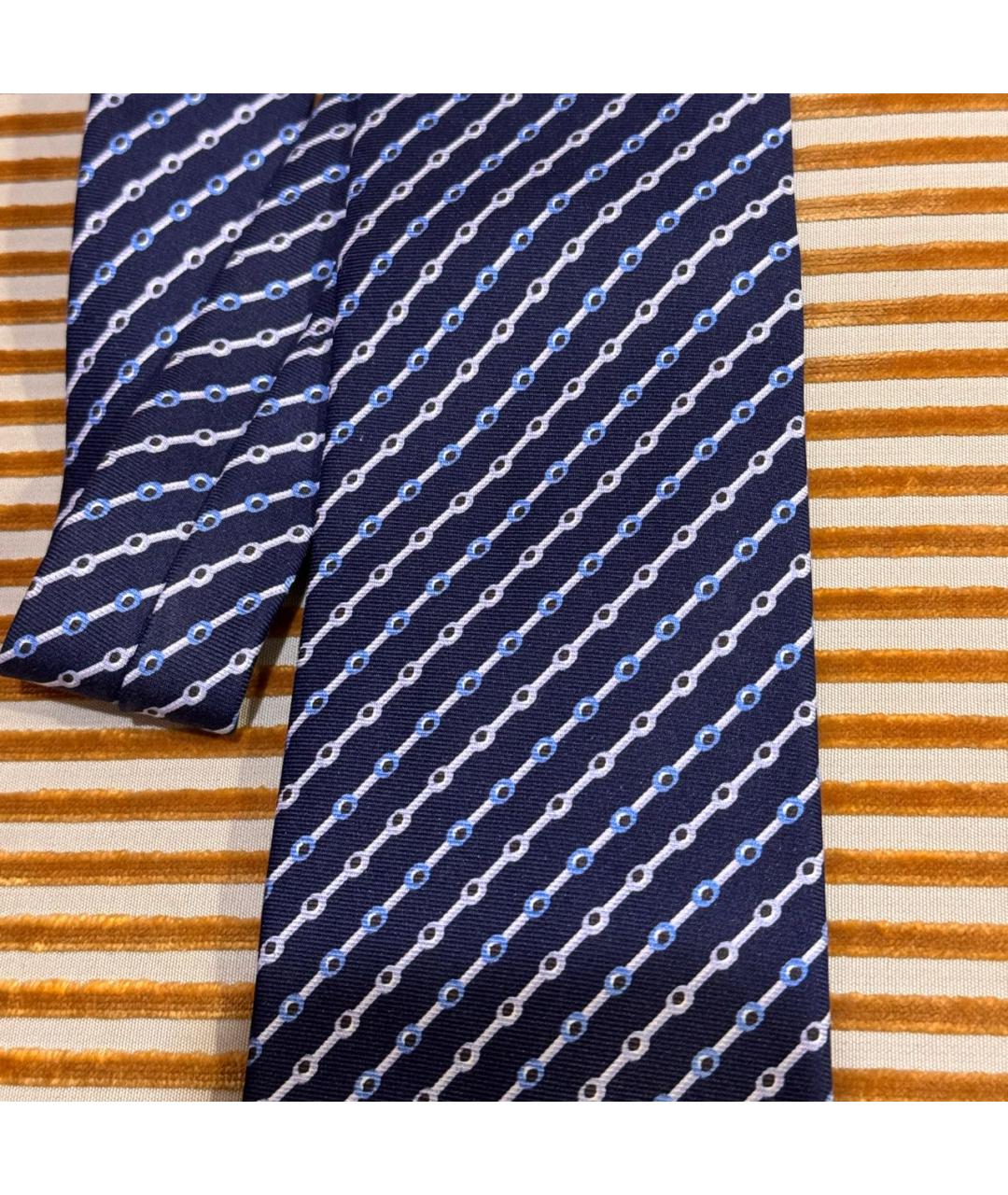 HERMES PRE-OWNED Синий тканевый галстук, фото 4