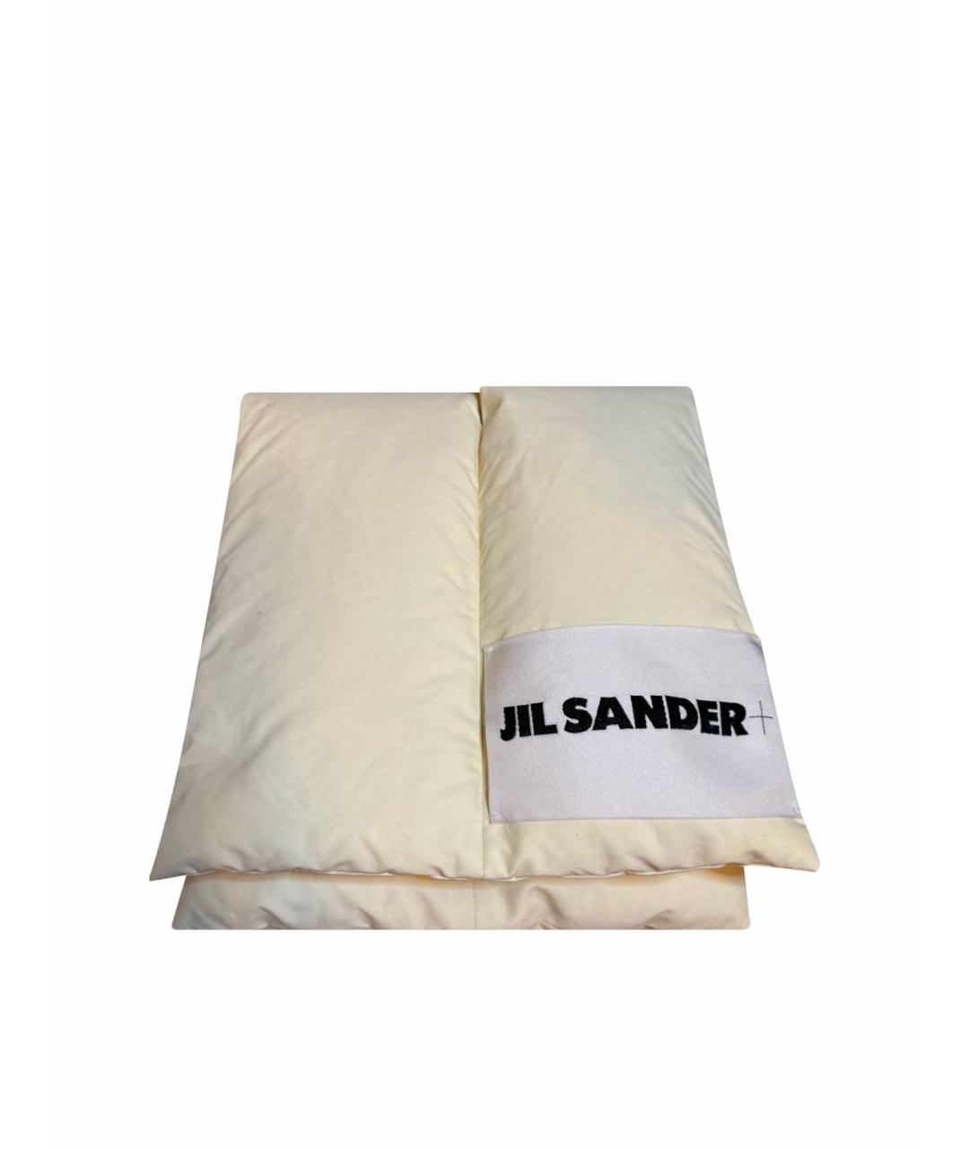 JIL SANDER Белый шарф, фото 1