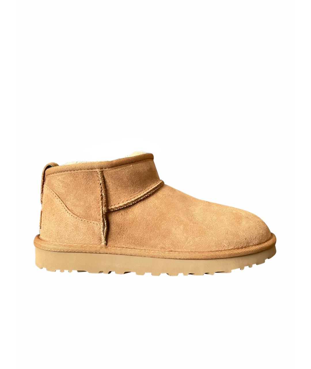 UGG AUSTRALIA Бежевые замшевые ботинки, фото 1