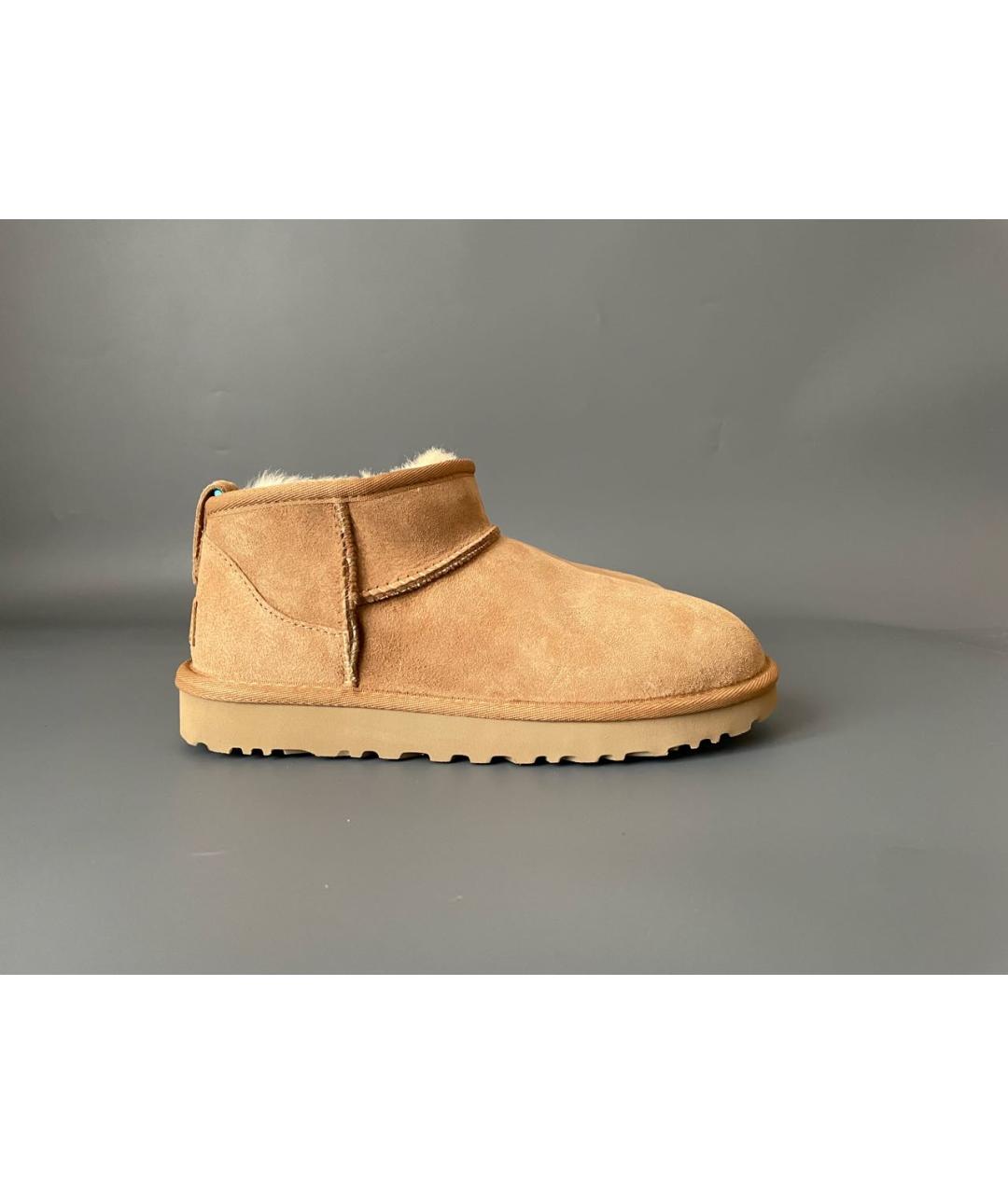 UGG AUSTRALIA Бежевые замшевые ботинки, фото 5