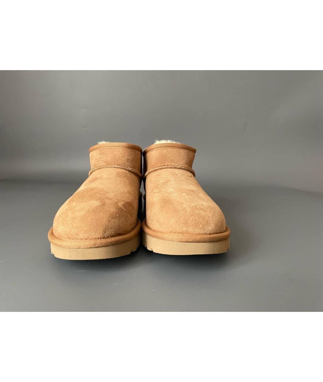 UGG AUSTRALIA Бежевые замшевые ботинки, фото 2