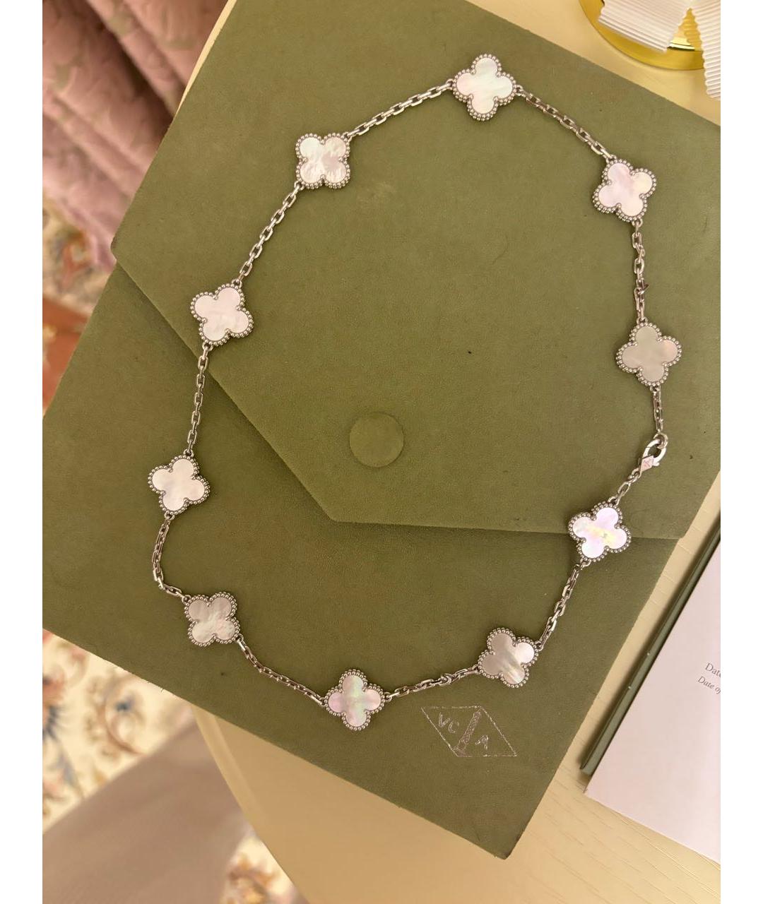 VAN CLEEF & ARPELS Белое колье из белого золота, фото 3