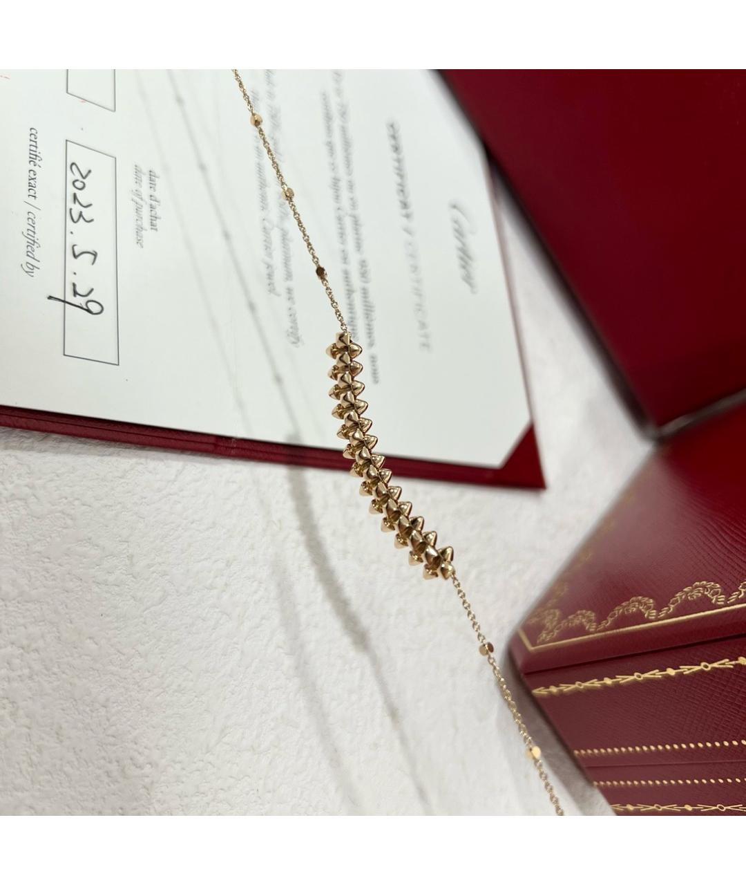 CARTIER Золотое колье из розового золота, фото 5