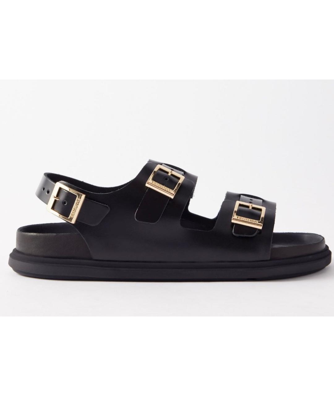 BIRKENSTOCK Черные кожаные сандалии, фото 6