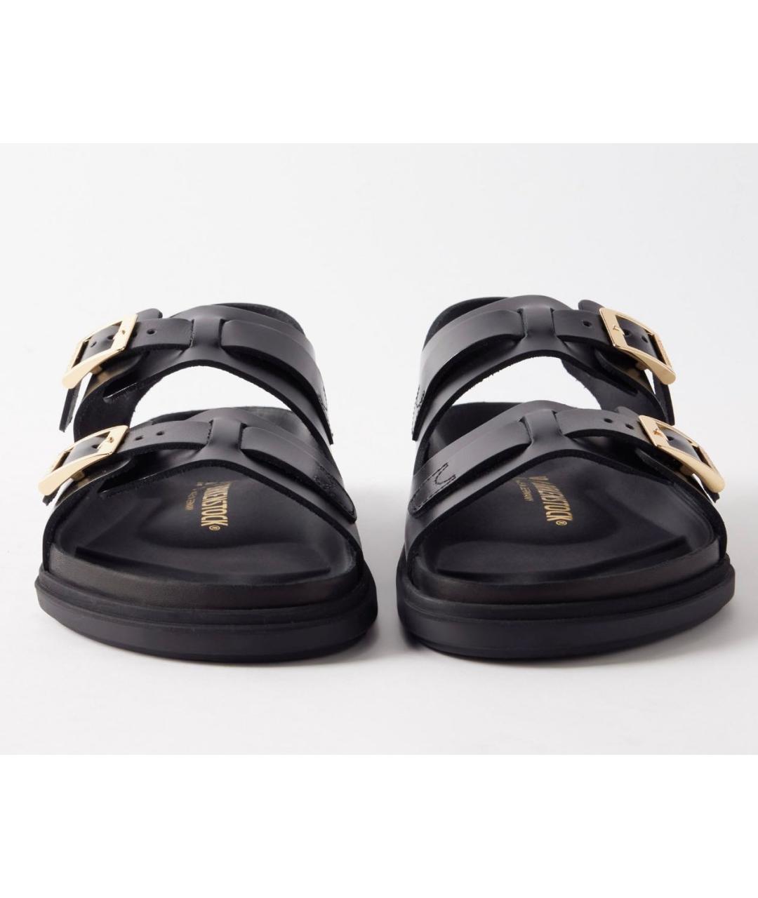 BIRKENSTOCK Черные кожаные сандалии, фото 2