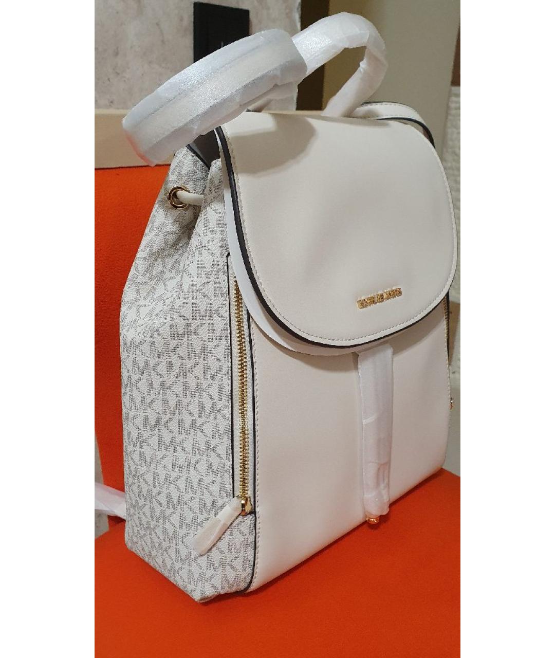 MICHAEL KORS Бежевый рюкзак из искусственной кожи, фото 3