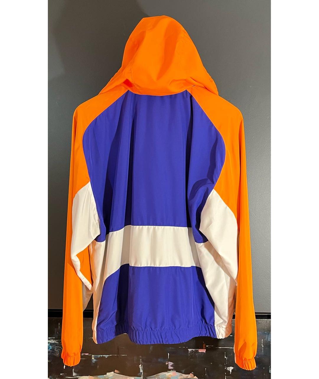 MSGM Синяя полиэстеровая спортивная куртка, фото 2
