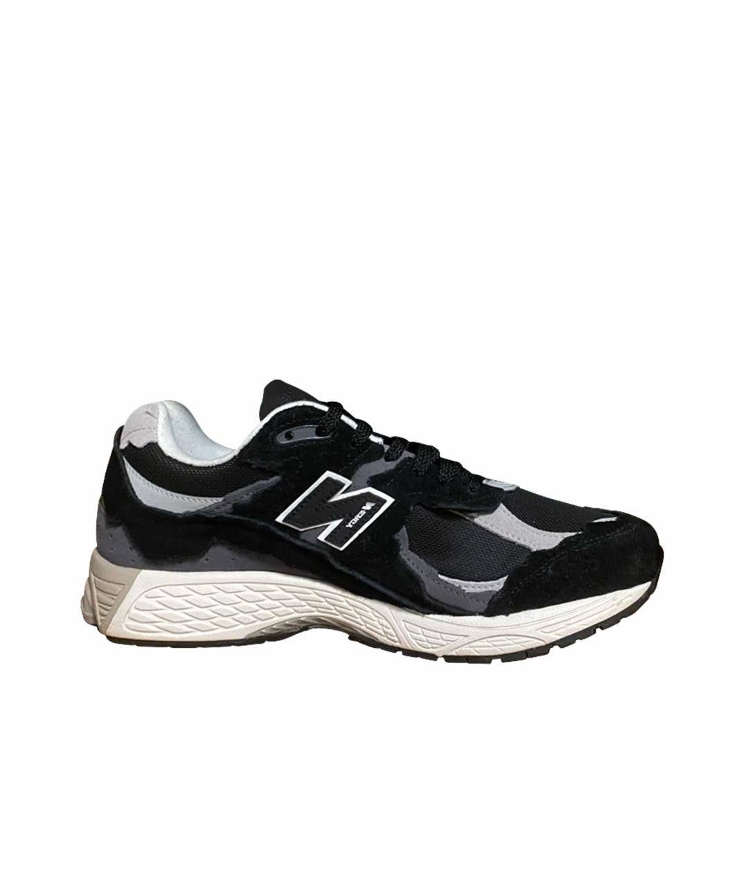 NEW BALANCE Черные замшевые низкие кроссовки / кеды, фото 1