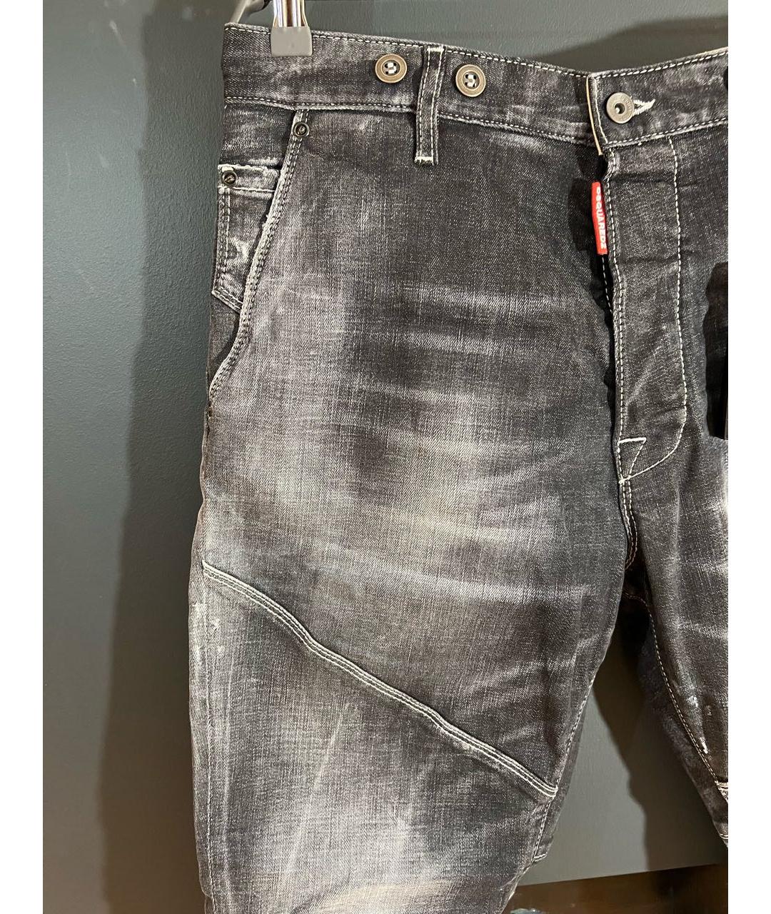 DSQUARED2 Серые хлопковые джинсы скинни, фото 9