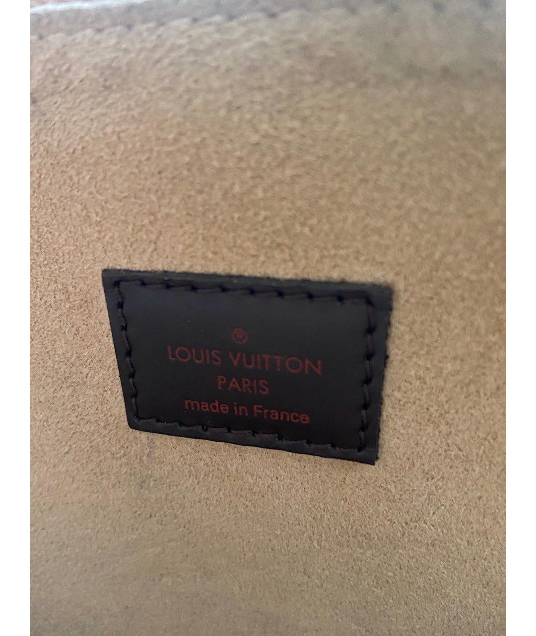 LOUIS VUITTON Коричневая сумка с короткими ручками из искусственной кожи, фото 6