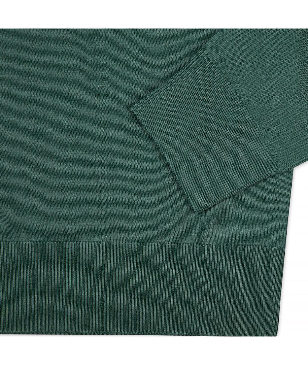 STEFANO RICCI Зеленый шерстяной джемпер / свитер, фото 3