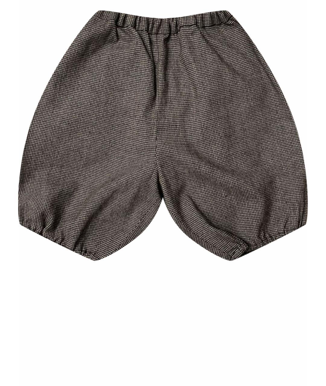BONPOINT Серые шерстяные брюки и шорты, фото 1