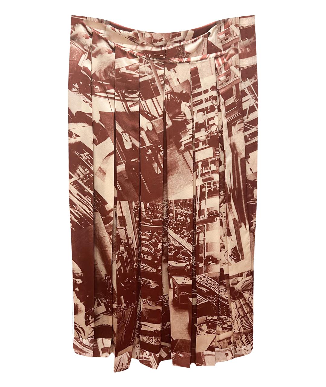 CELINE PRE-OWNED Мульти шелковая юбка миди, фото 1
