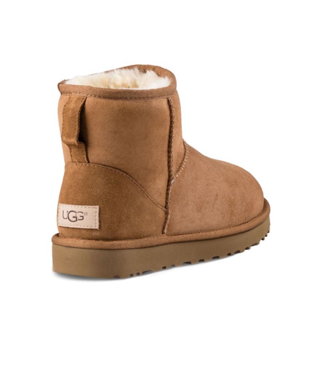 UGG AUSTRALIA Коричневые замшевые ботинки, фото 4