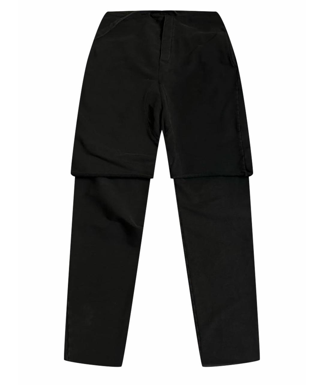 THOM KROM Черные хлопковые повседневные брюки, фото 1