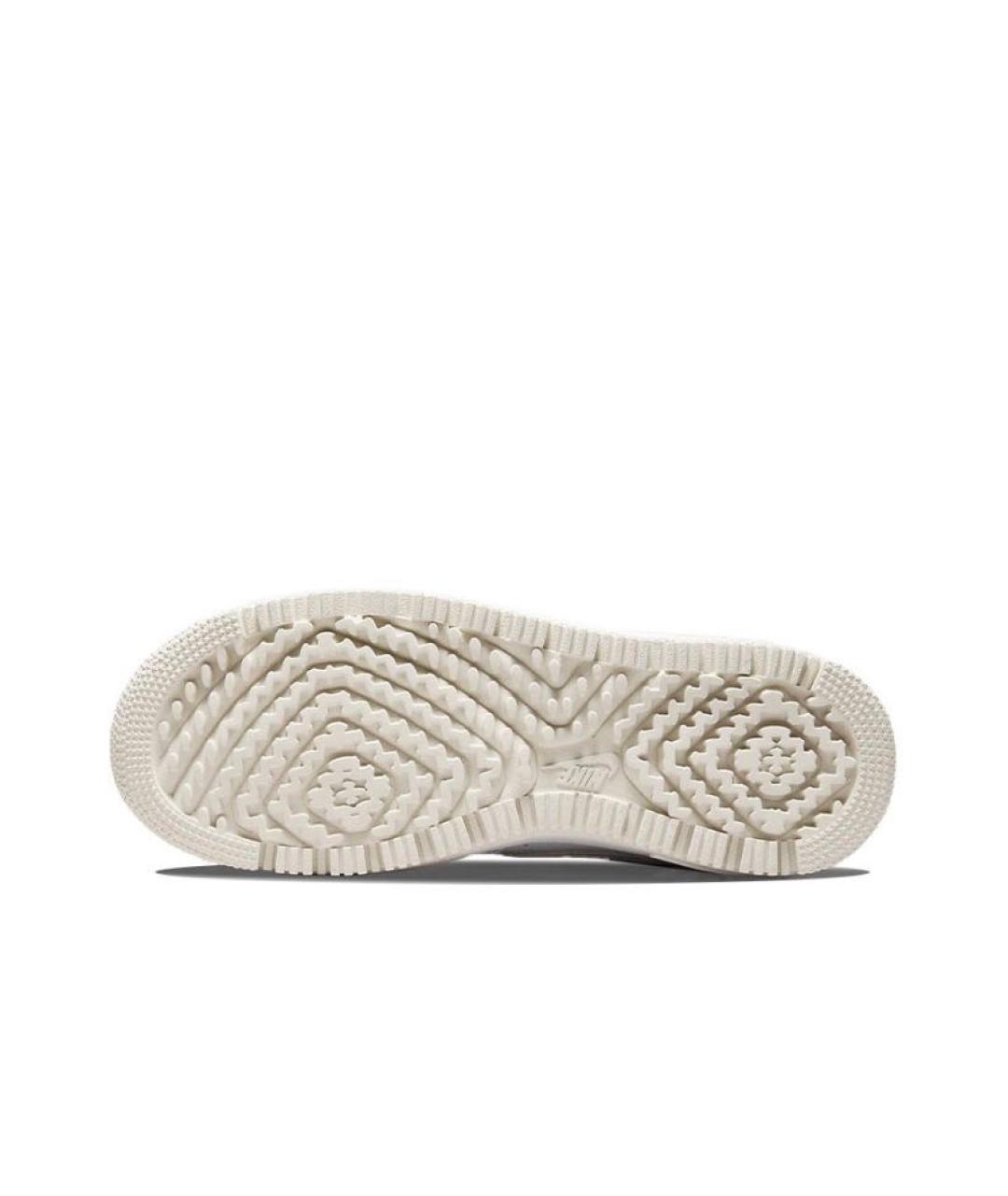 NIKE Бежевые кожаные кроссовки, фото 6