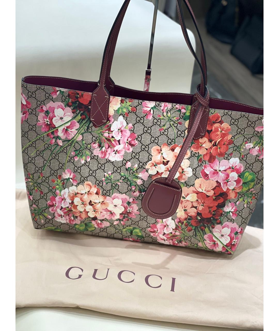 GUCCI Кожаная сумка тоут, фото 5