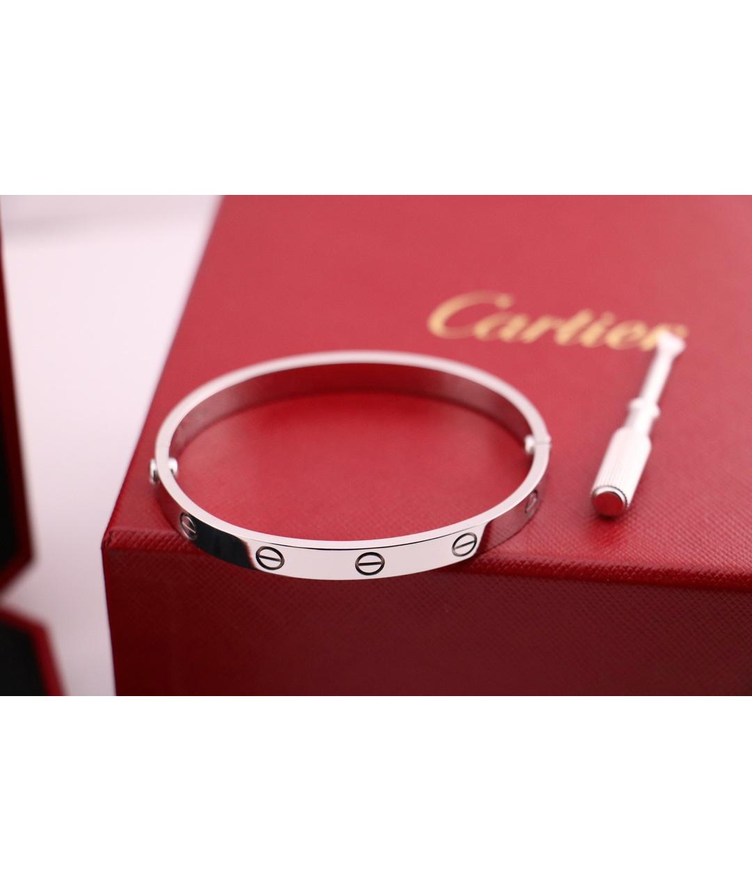 CARTIER Серебряный браслет из белого золота, фото 4