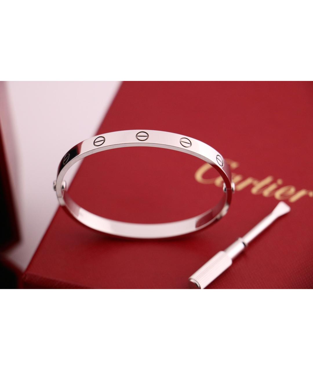 CARTIER Серебряный браслет из белого золота, фото 5