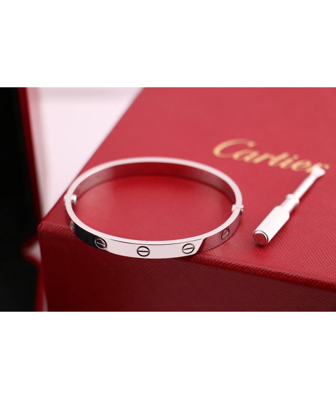 CARTIER Серебряный браслет из белого золота, фото 6