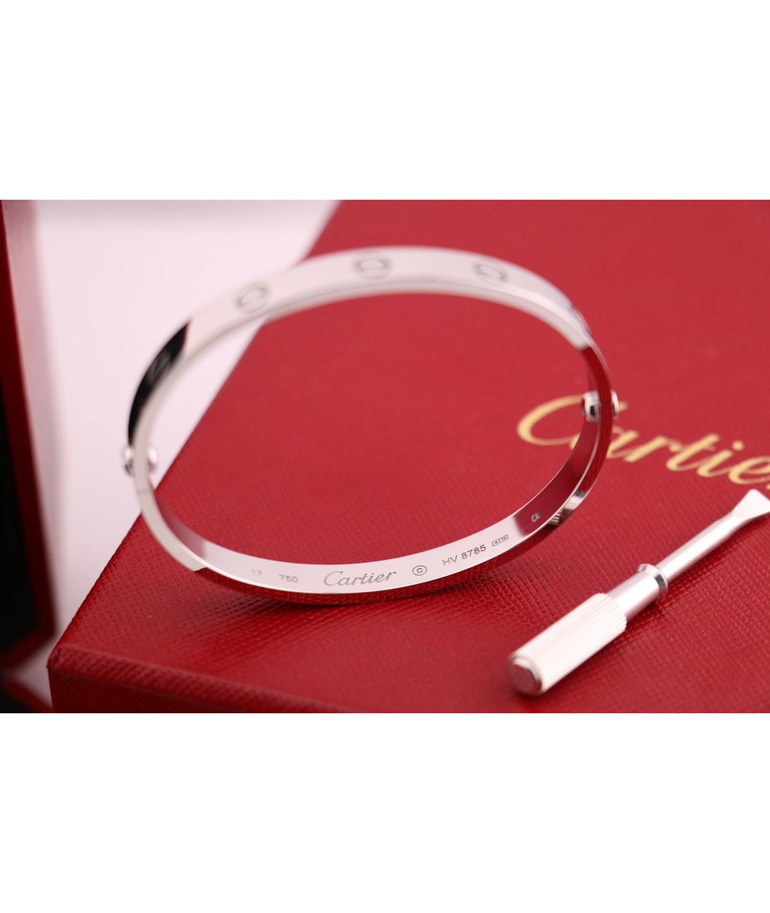 CARTIER Серебряный браслет из белого золота, фото 2