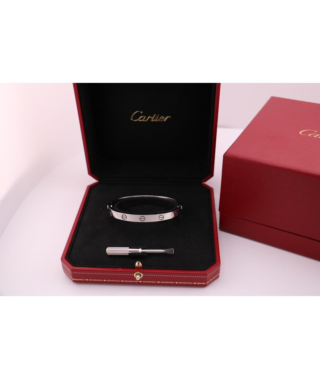 CARTIER Серебряный браслет из белого золота, фото 3