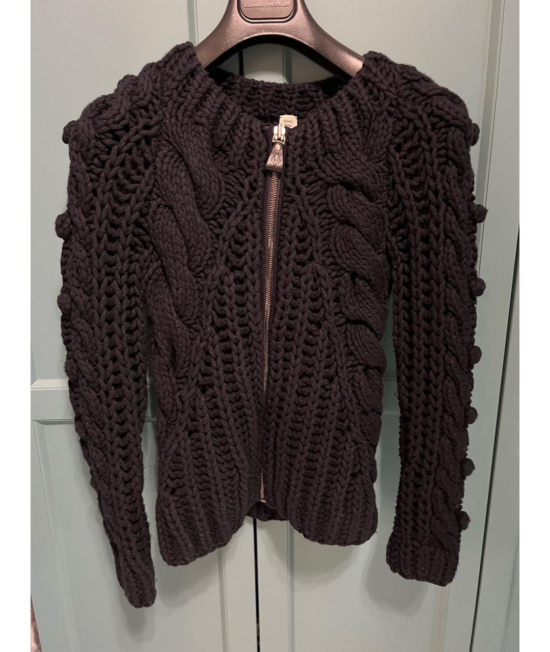 HERMES PRE-OWNED Черный кашемировый джемпер / свитер, фото 9