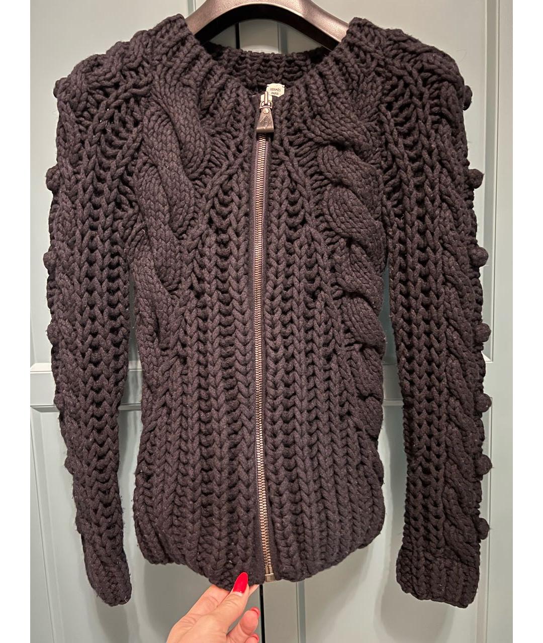 HERMES PRE-OWNED Черный кашемировый джемпер / свитер, фото 7