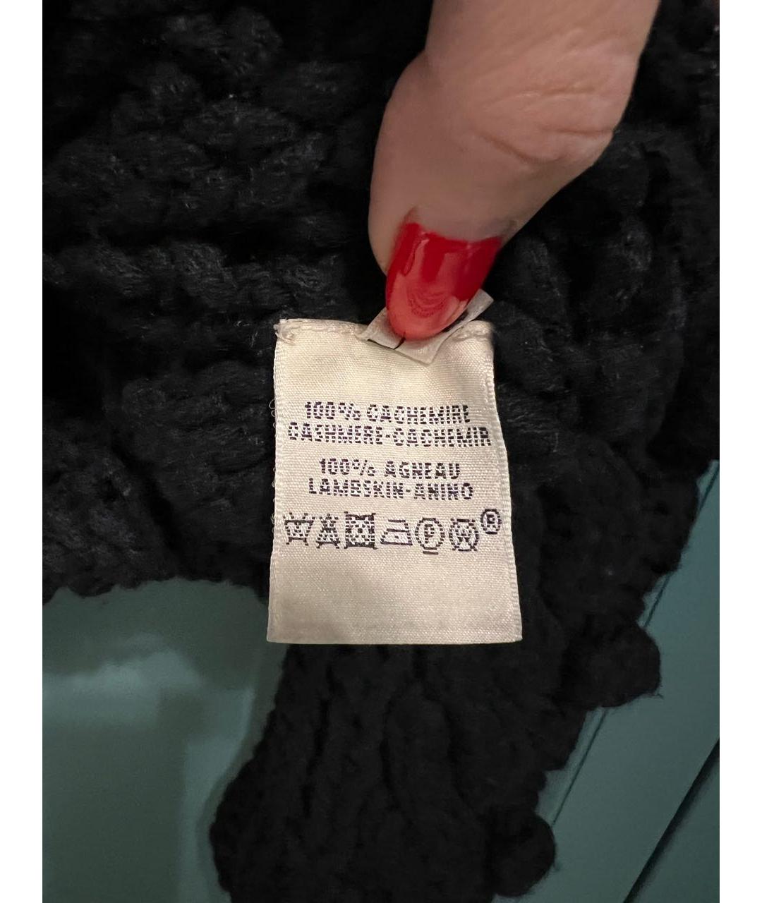 HERMES Черный кашемировый джемпер / свитер, фото 5