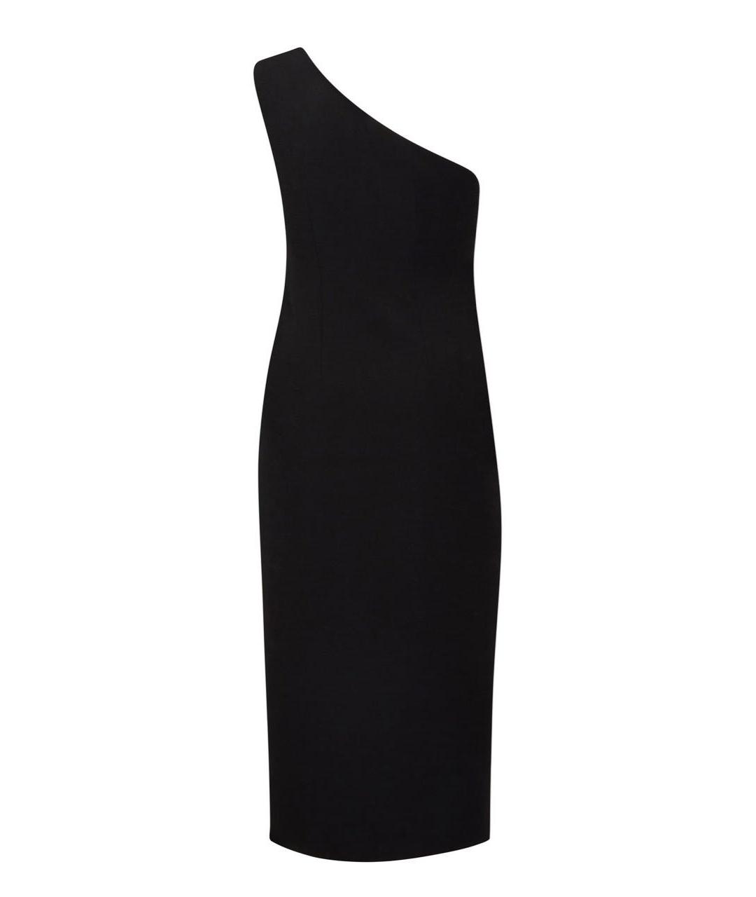 JIL SANDER Черное вискозное платье, фото 2
