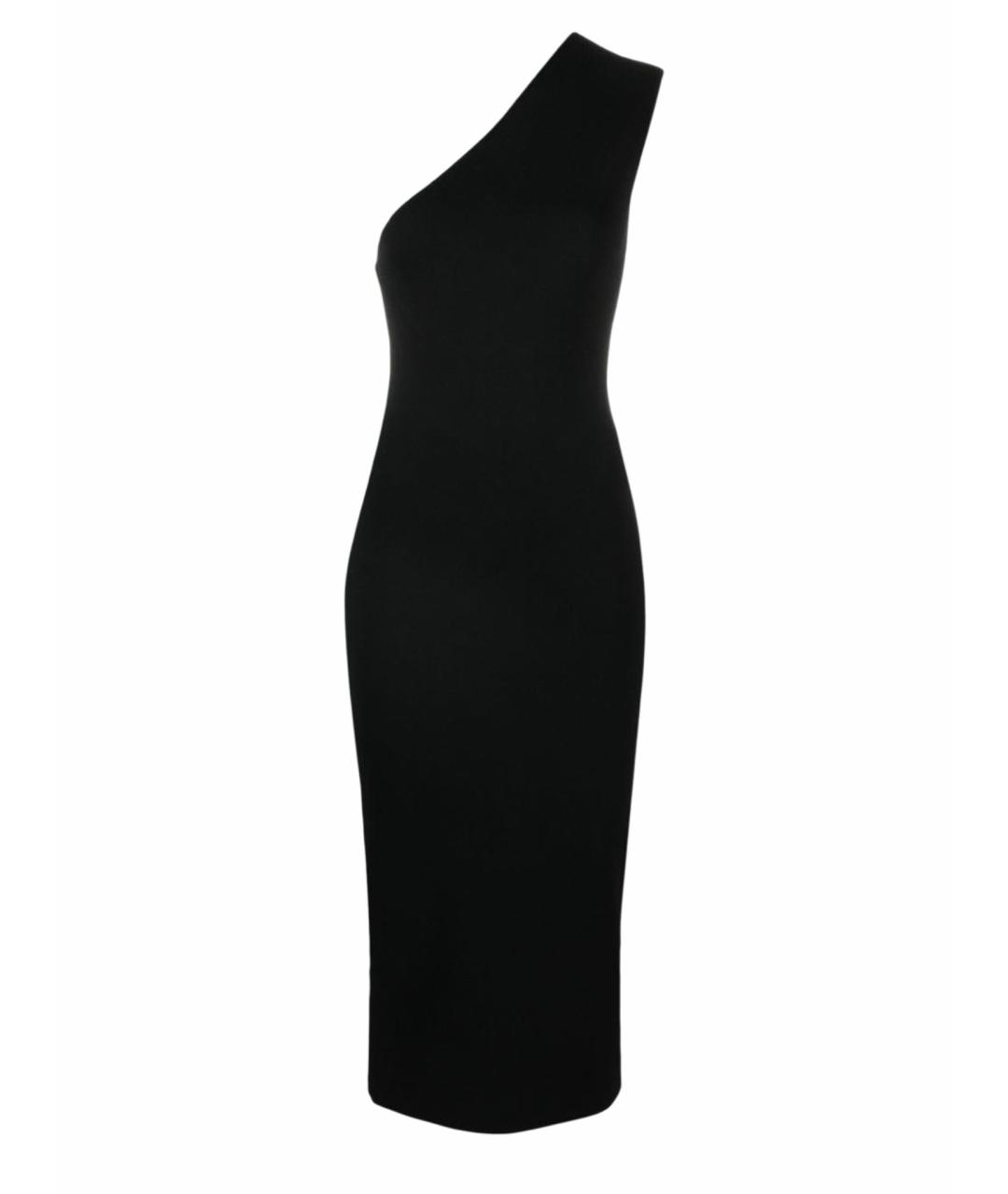 JIL SANDER Черное вискозное платье, фото 1