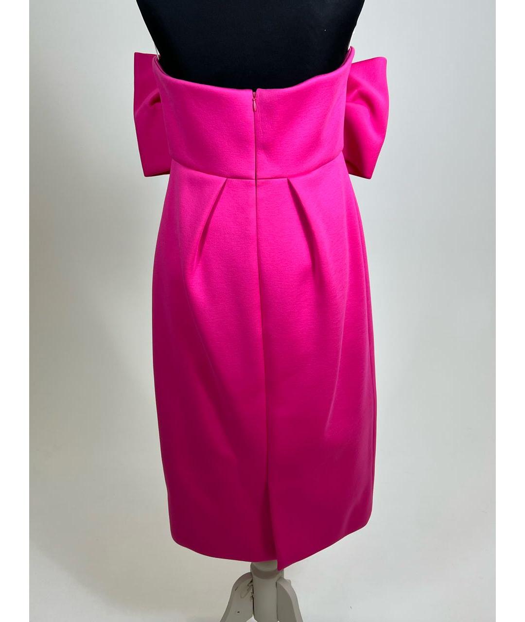 DELPOZO Розовое вискозное коктейльное платье, фото 2